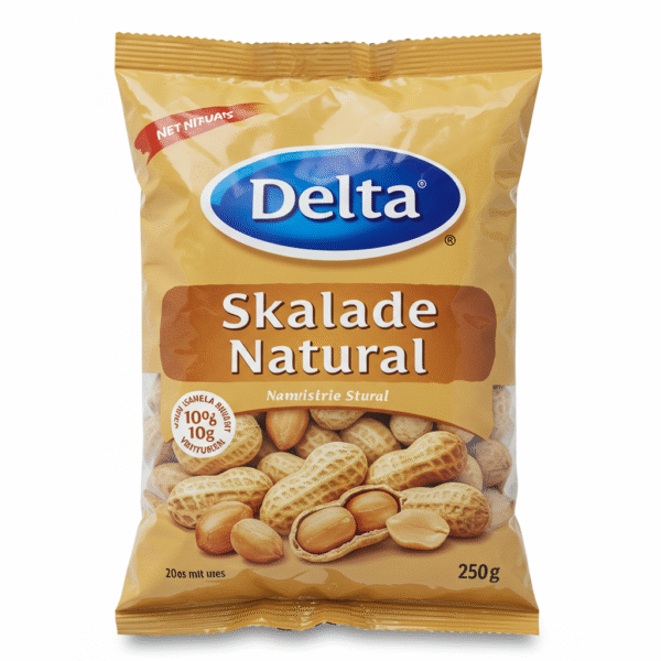 Delta Peanuts Skalade Natural 250g