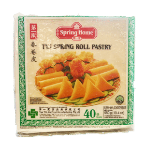 Spring Home TYJ Spring Roll Pastry 215mm (40 Sheets) - Medium Size