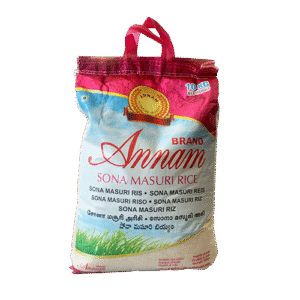 Annam Sona Masuri Rice 10kg - Lightweight & Aromatic South Indian Rice