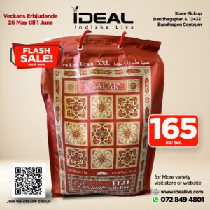 Kaalar 1121 Basmati Sella Rice 5 Kg