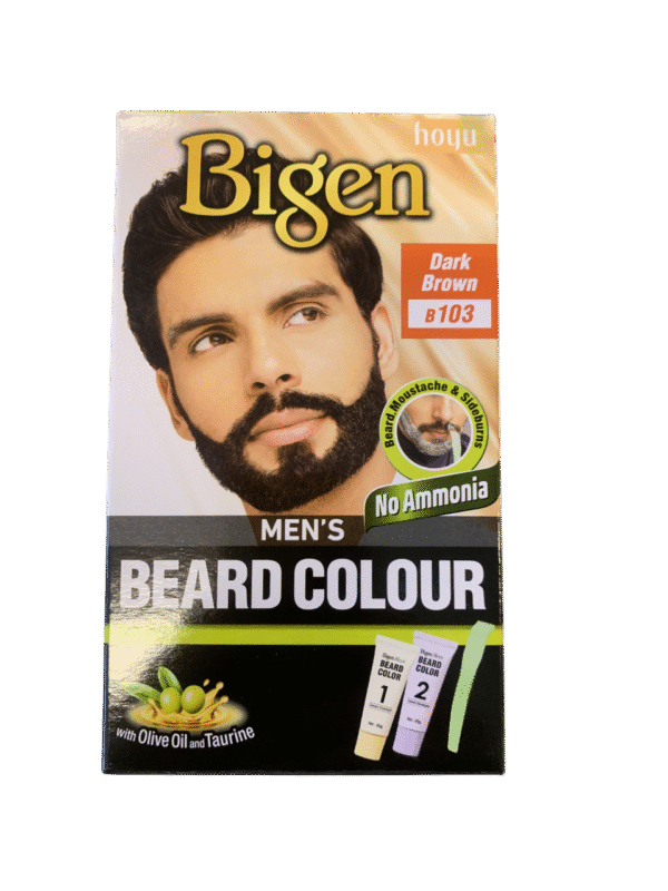 Bigen Men's Beard Colour-Dark Brown