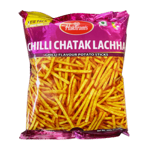 Haldiram's Chilli Chatak Lachha (Spicy Potato Strands) 200g - Tangy & Fiery Snack